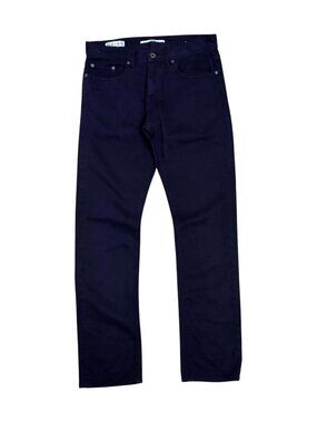 REISS Casual Pants Jeans Luxury Designer Navy Blue DRAKE Skinny Trousers Mens 30